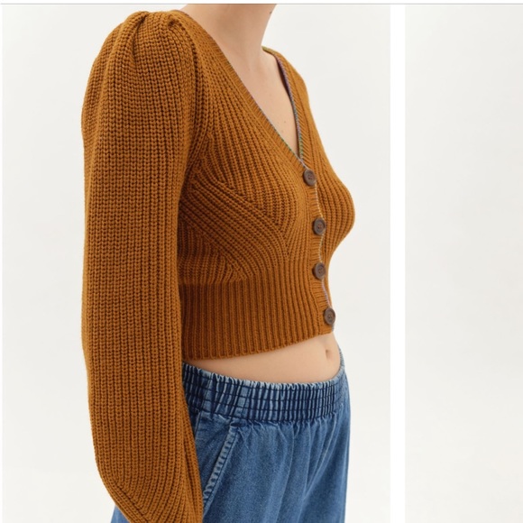 Urban Outfitters Puff Sleeve cardigan, size XS. - Picture 2 of 12